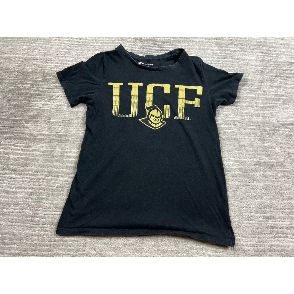 Champion T-Shirt Womens XS Black UCF Knights Graphic Short Sleeve Cotton Tee